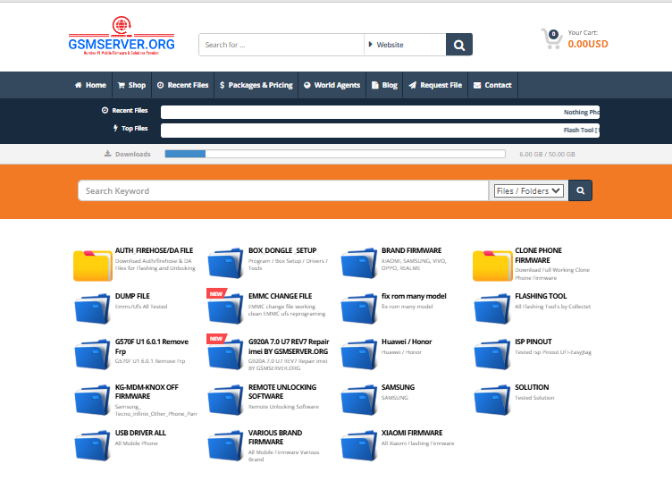 GSMSERVER.ORG Development